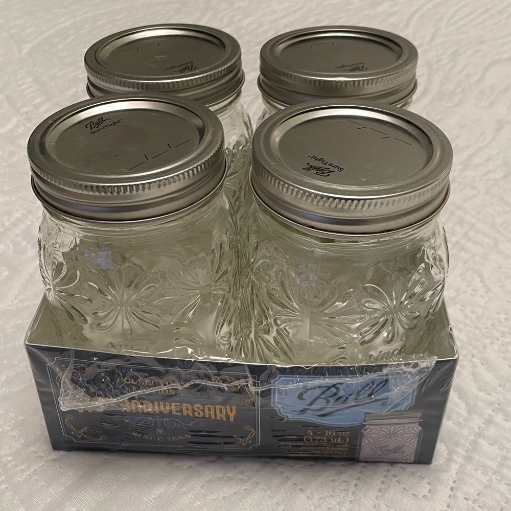 Set of 4 Lightly Used BALL Collectors Edition 140th Anniversary Canning Jars - Picture 12 of 12